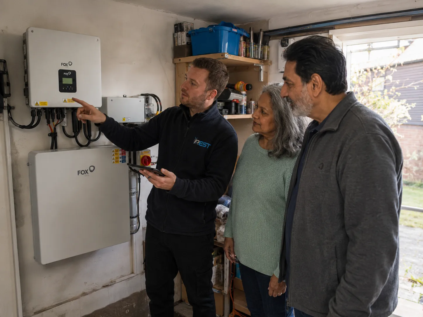 REST UK engineer completing a solar system health check