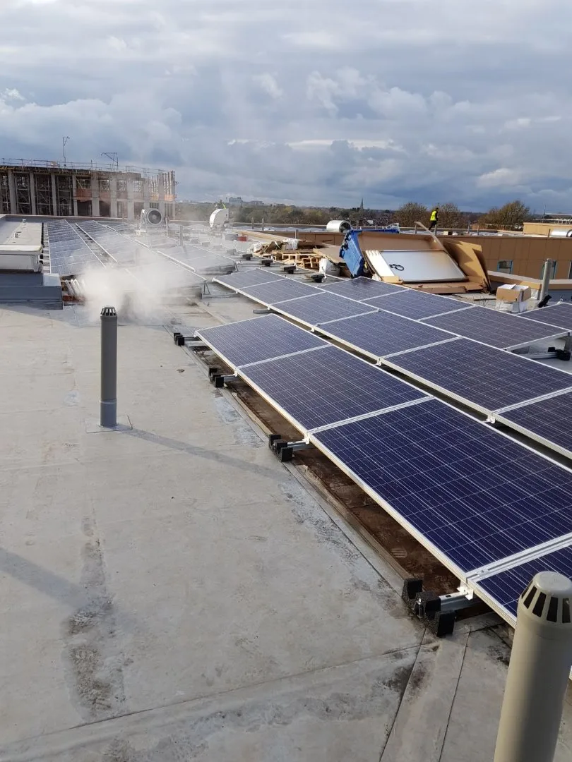 Commercial renewable-energy installation